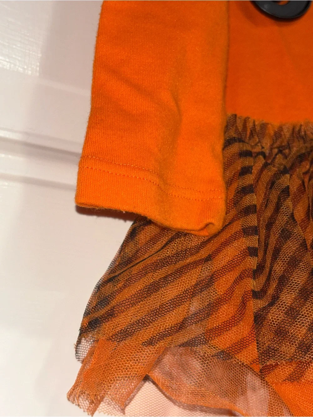 Carter's Orange Pumpkin Jack-O'-Lantern Tutu Bodysuit - Picture 5 of 5